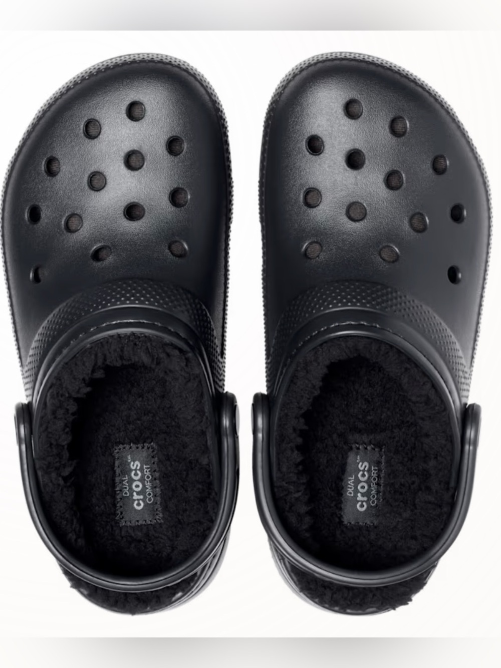 CROCS Black Classic Lined Clog - Picture 2 of 7